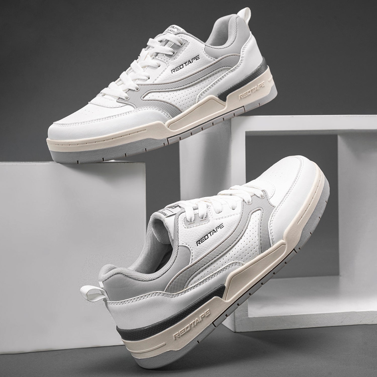 Redtape Classic Casual Sneakers (Gray) - Stylish and Comfortable | Shoes Gallery BD